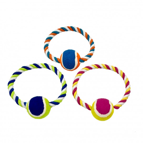 ΠΑΙΧΝΙΔΙ ΣΚΥΛΟΥ ΣΧΟΙΝΙ ΜΕ ΜΠΑΛΑΚΙ ΣΕ 3 ΧΡΩΜΑΤΑ 20X17X6.25CM